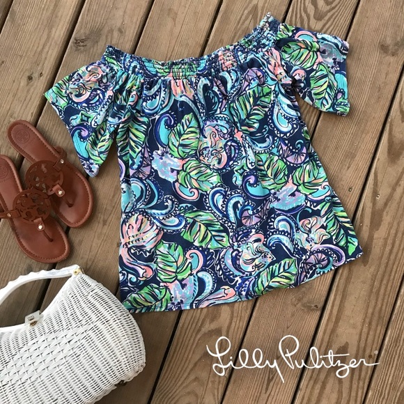 Lilly Pulitzer Tops - Lilly Pulitzer Almeria Off The Shoulder Top S